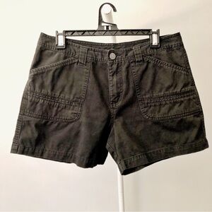 Danver Hayes High Rise Wide Leg Black Casual Shorts. Size: 12. XL.